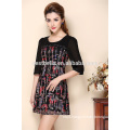 2016 Custom Women Embroidered Dress Top Quality One Piece Party Dress Casual Dress For Women